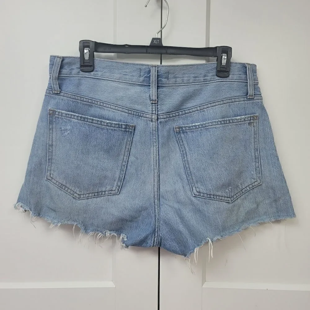 Madewell relaxed denim shorts , size 28